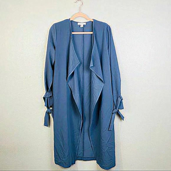 PRIMARK Blue Lightweight Waterfall Cardigan Kimono Size 8 - Picture 2 of 7